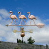 Three Flamingo Weathervane