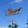 Horse and Pumpkin Carriage Weathervane