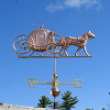Horse and Pumpkin Carriage Weathervane