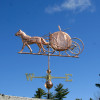 Horse and Pumpkin Carriage Weathervane