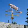 Cow Jumping Over a Fence Weathervane