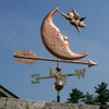 Flying Pig and Moon Weathervane