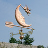 Flying Pig and Moon Weathervane