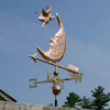 Flying Pig and Moon Weathervane