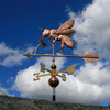 Honey Bee Weathervane with Flower