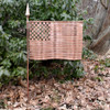 American Flag Garden Stake