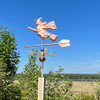 handmade copper witch wind vane