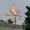 Moon and Witch Weathervane