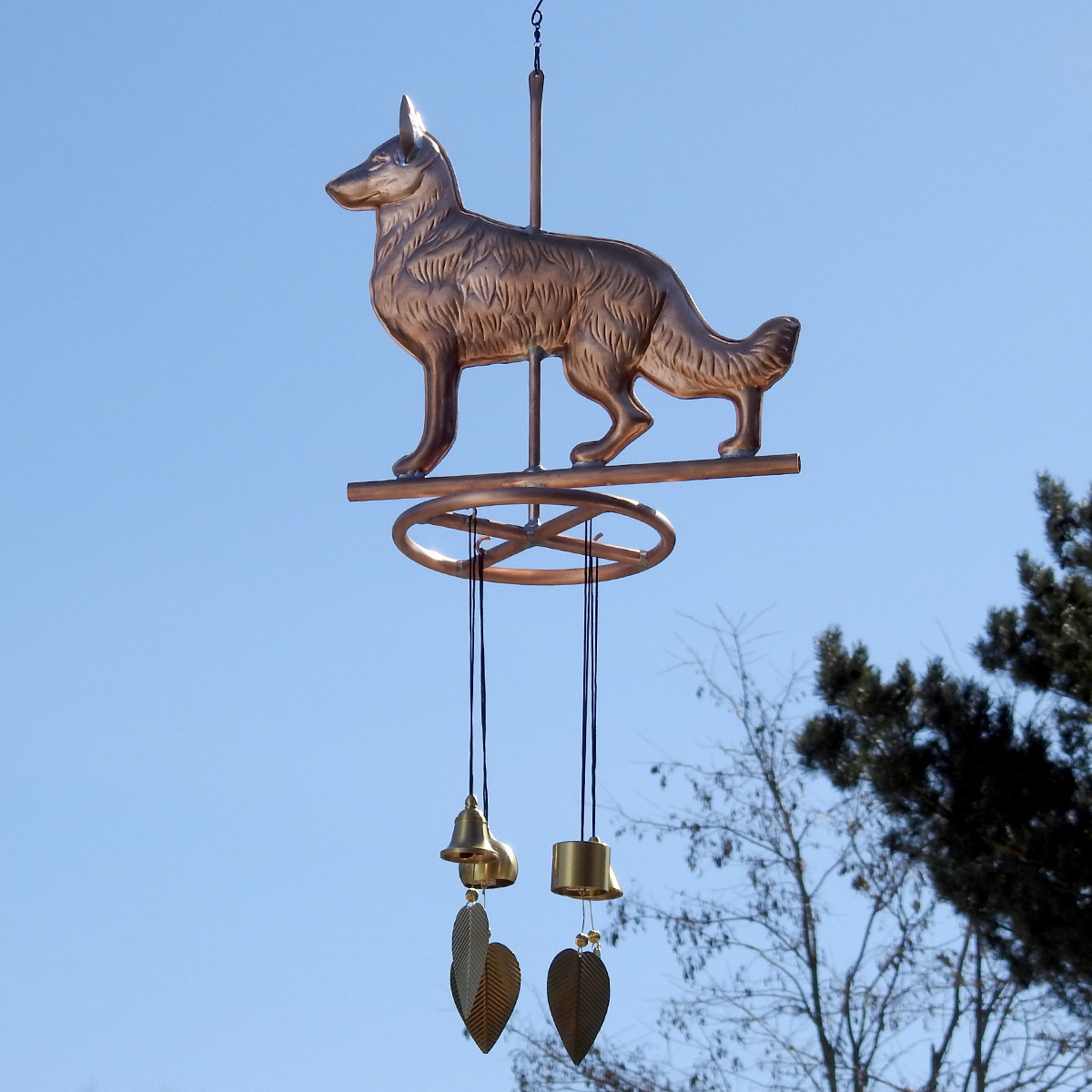 German Shepherd Wind Chime Made in USA