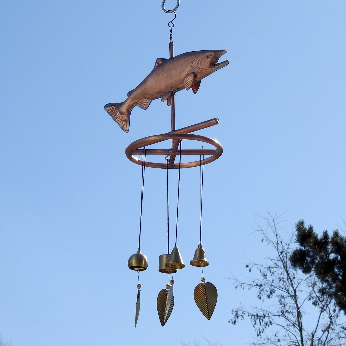 Salmon Wind Chime Made in USA Wind Bells