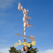 Pig with Beer Mug Farm Decor Weathervane