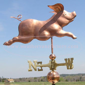 Running Pig Weathervane