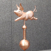 Running Pig Finial for Cupola - Made in USA