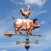 Pig and Rooster Weathervane