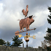 pig weathervane