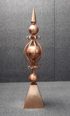 Traditional Colonial Finial with Skirt - Made in USA
