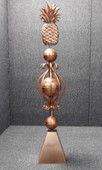 Pineapple Colonial Finial with Skirt