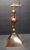 Walleye Colonial Finial with Large Skirt