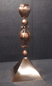 Apple Colonial Finial with Large Skirt