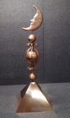 Moon Colonial Finial with Large Skirt