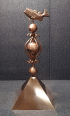 Bass Colonial Finial with Large Skirt - Roof Finial for Turret