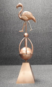 Flamingo Sphere Finial with Skirt