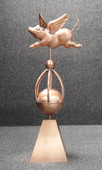 Flying Pig Sphere Finial with Skirt