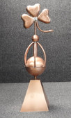 Shamrock Sphere Finial with Skirt