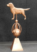 Labrador Sphere Finial with Skirt