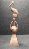 Pelican Sphere Finial with Skirt