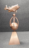 Copper Bass Sphere Finial with Skirt