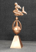 Mermaid Sphere Finial with Skirt