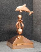 Gazebo Crown Cap with Dolphin and Victorian Finial