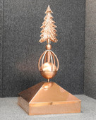 Gazebo Crown Cap with Pine Tree Sphere Finial - Made in USA