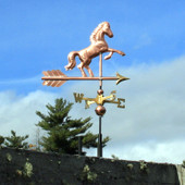 rearing horse weathervane