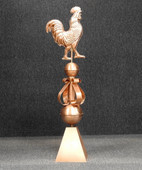 Victorian Rooster Finial with Skirt