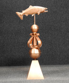 Victorian Salmon Finial with Skirt