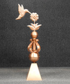 Victorian Hummingbird Finial with Skirt