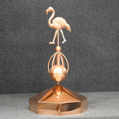 Octagon Gazebo Crown Cap with Flamingo Sphere Finial - Made in USA