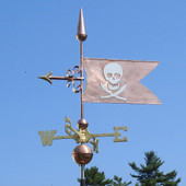 Skull and Swords Banner Weathervane  494