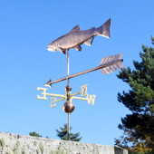 Copper 3D Brook Trout Weathervane