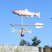 Copper 3D Brook Trout Weathervane