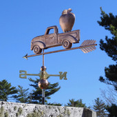 Pickup and Apple Weathervane