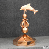 dolphin victorian finial with octagon gazebo cap