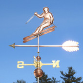 Skier Weathervane