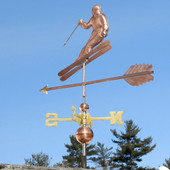 Skier Weathervane