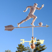 soccer player weathervane