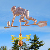 football player weathervane