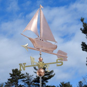 handmade sailboat weathervane home decor