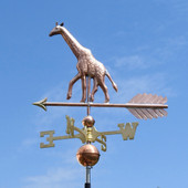 copper giraffe weathervane